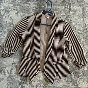 Large, peach with black